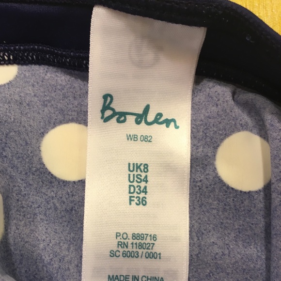 NWT Boden Polka Dot Halter Tankini Size 4 - Picture 5 of 8